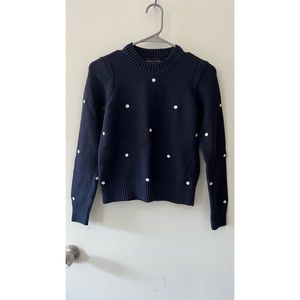 ✨SOLD✨Banana Republic | Supersoft Cotton Embroidered Sweater